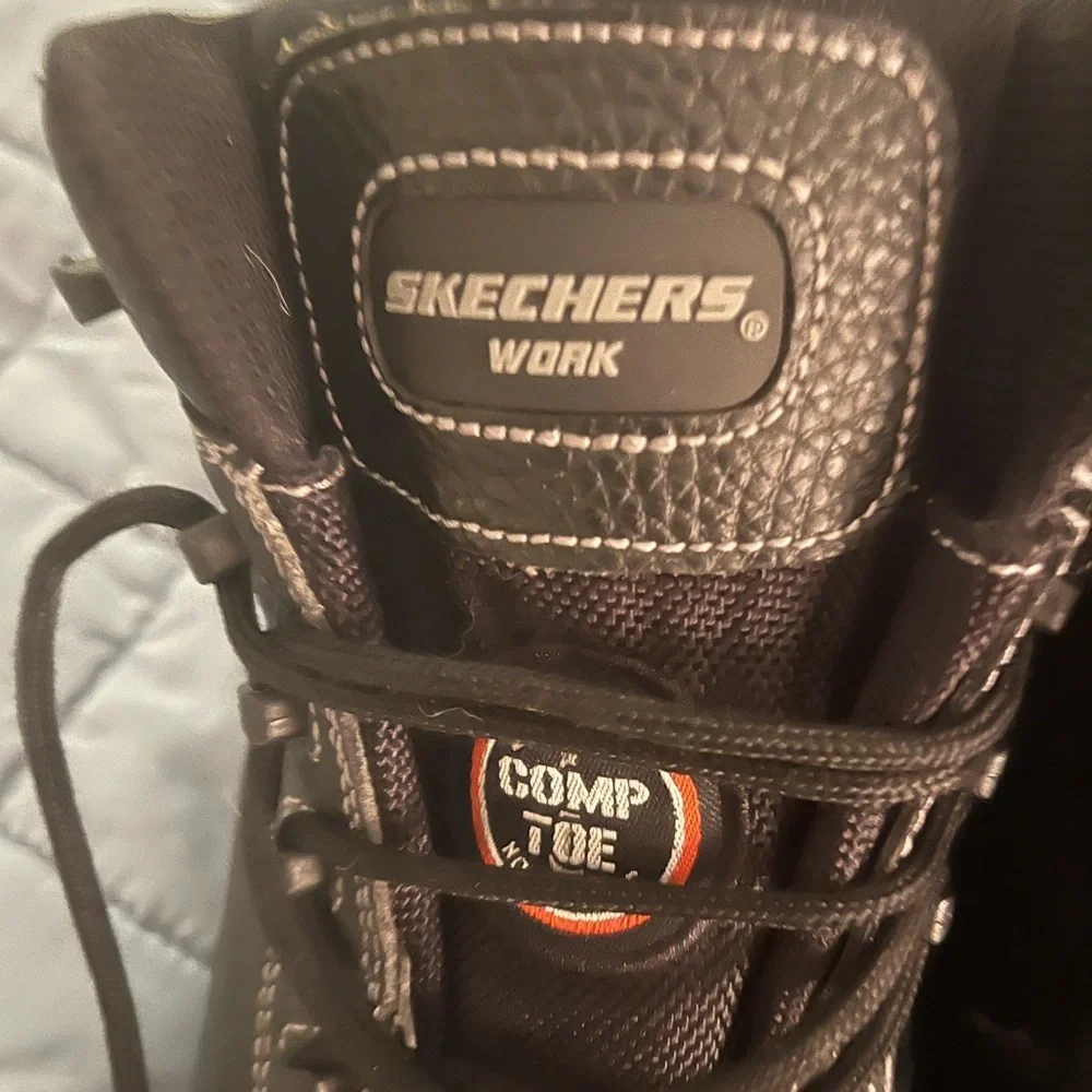 Skechers Work Men's Black Work Boots Composite Toe Mens 9.5